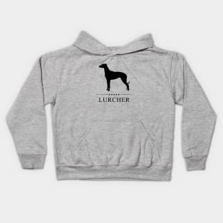 Lurcher Black Silhouette Kids Hoodie